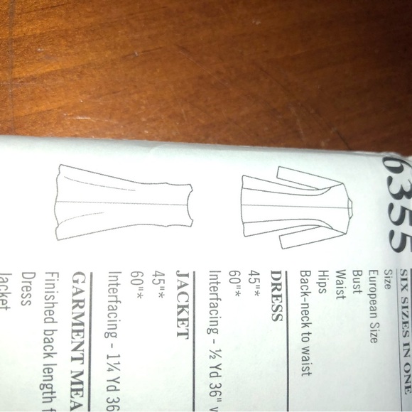 New Look 6355 Easy Sewing Pattern for Dress and Coat- free shipping - Picture 3 of 6
